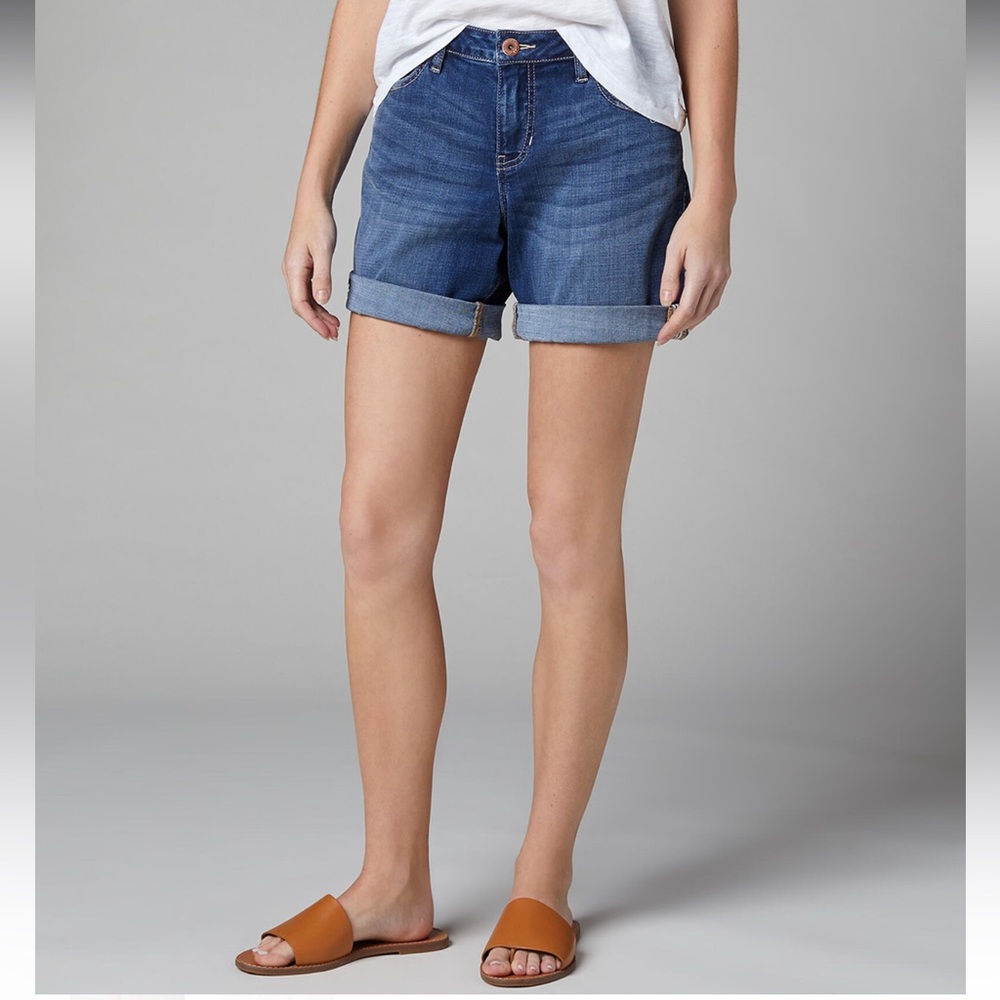 Jag Jeans Carter Girlfriend Denim Non-Distressed Shorts Blue Size 8/29